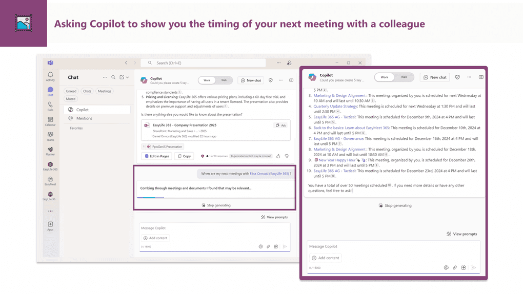 Copilot Microsoft Teams meeting schedule