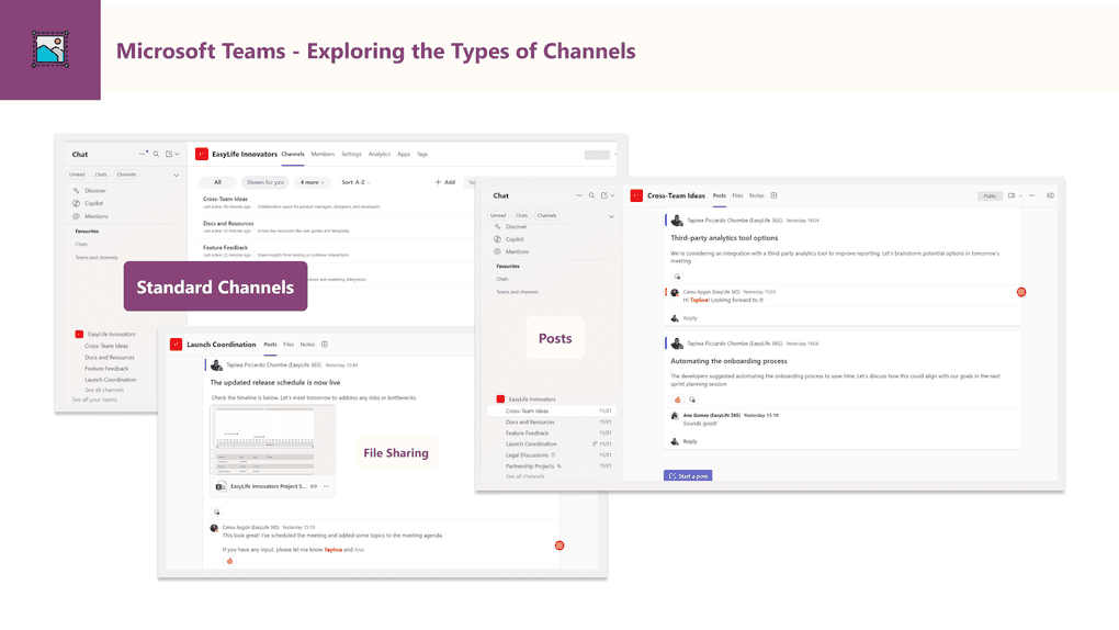 Microsoft Teams Standard Channels